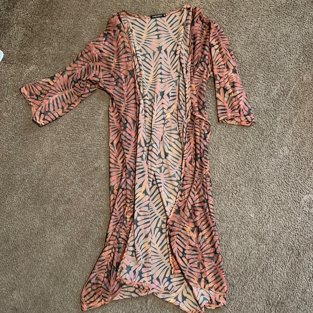 Lei by sea sheer swim cover up